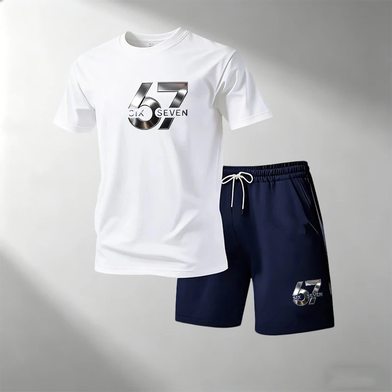 Home Gym Usa - Oferta: Męski 2-częściowy zestaw sportowy: T-shirt