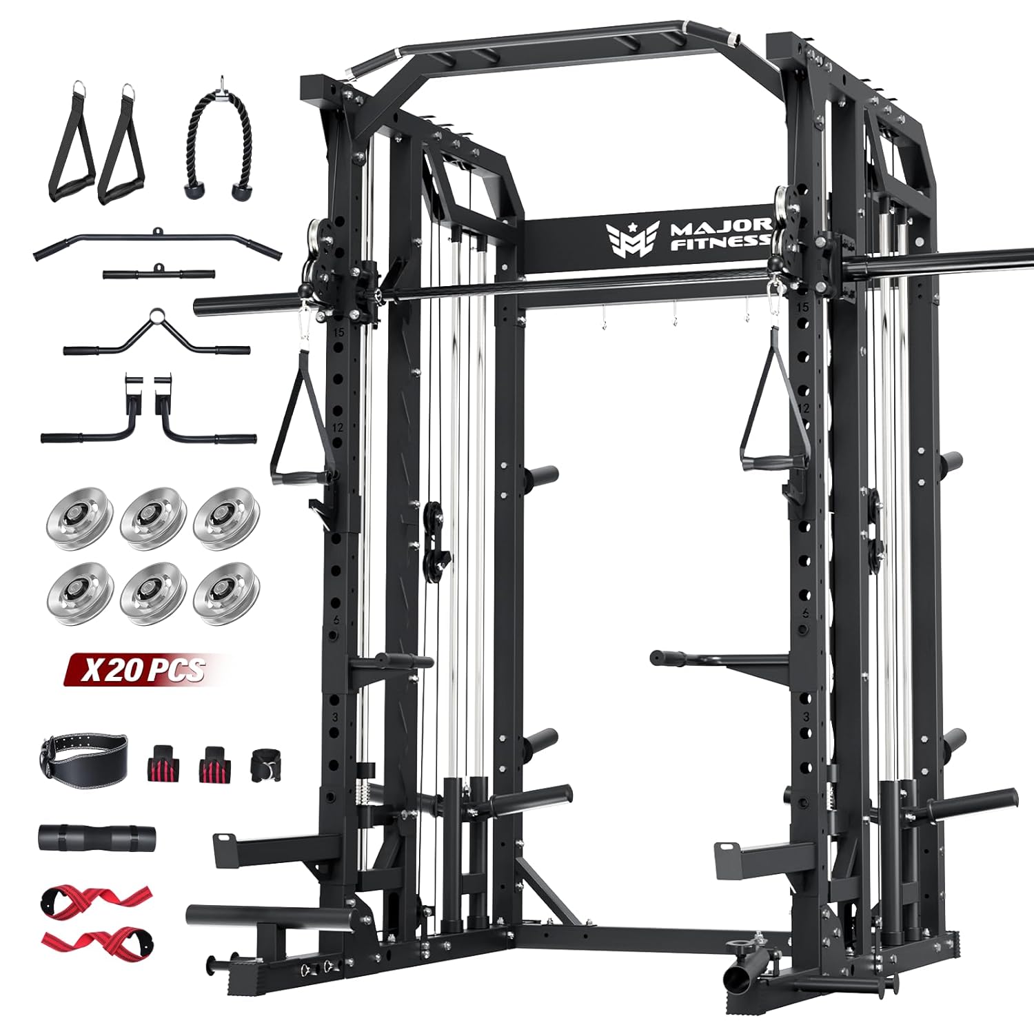 Home Gym With Smith Machine - Stojak do przysiadów Smith Machine do