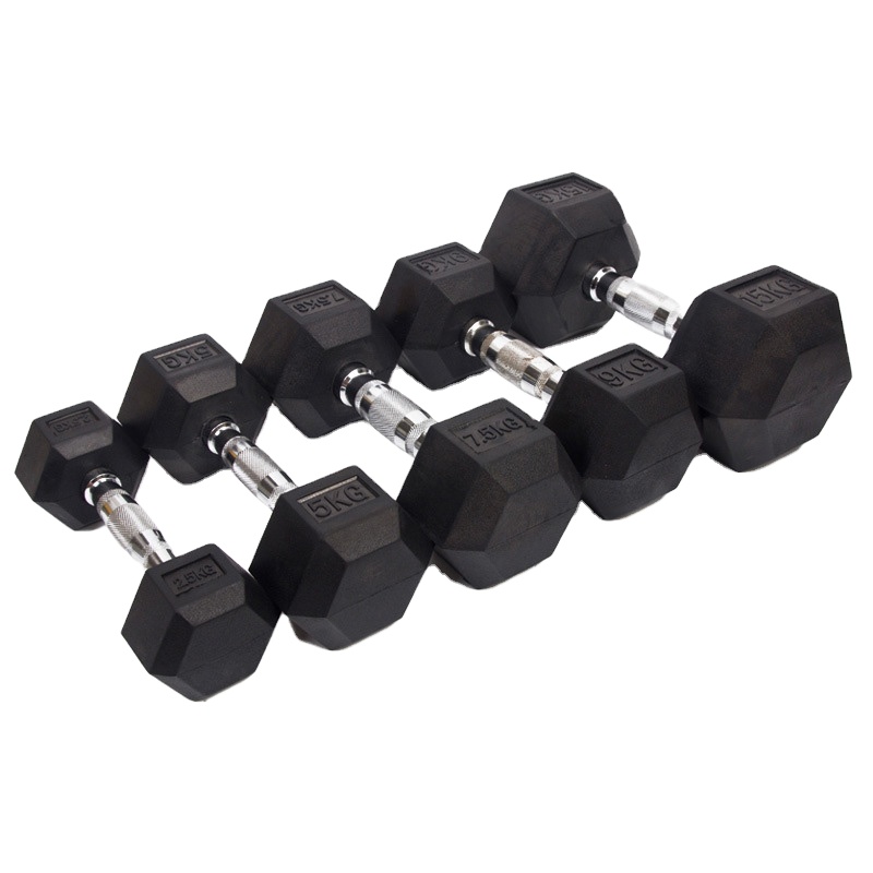 Home Gym Dumbbell Set - Wysokiej jakości zestaw hantli sześciokątnych do