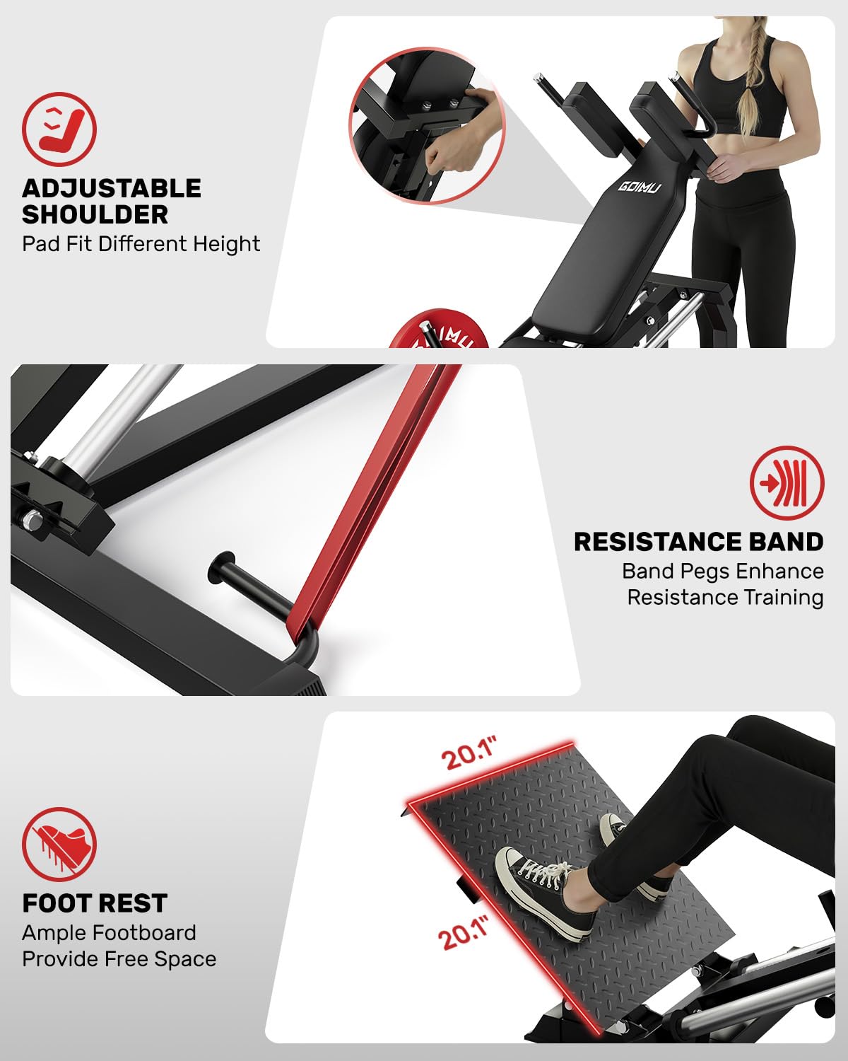 Maszyna do wyciągu nóg i przys – Leg Press Machine recenzja i cena