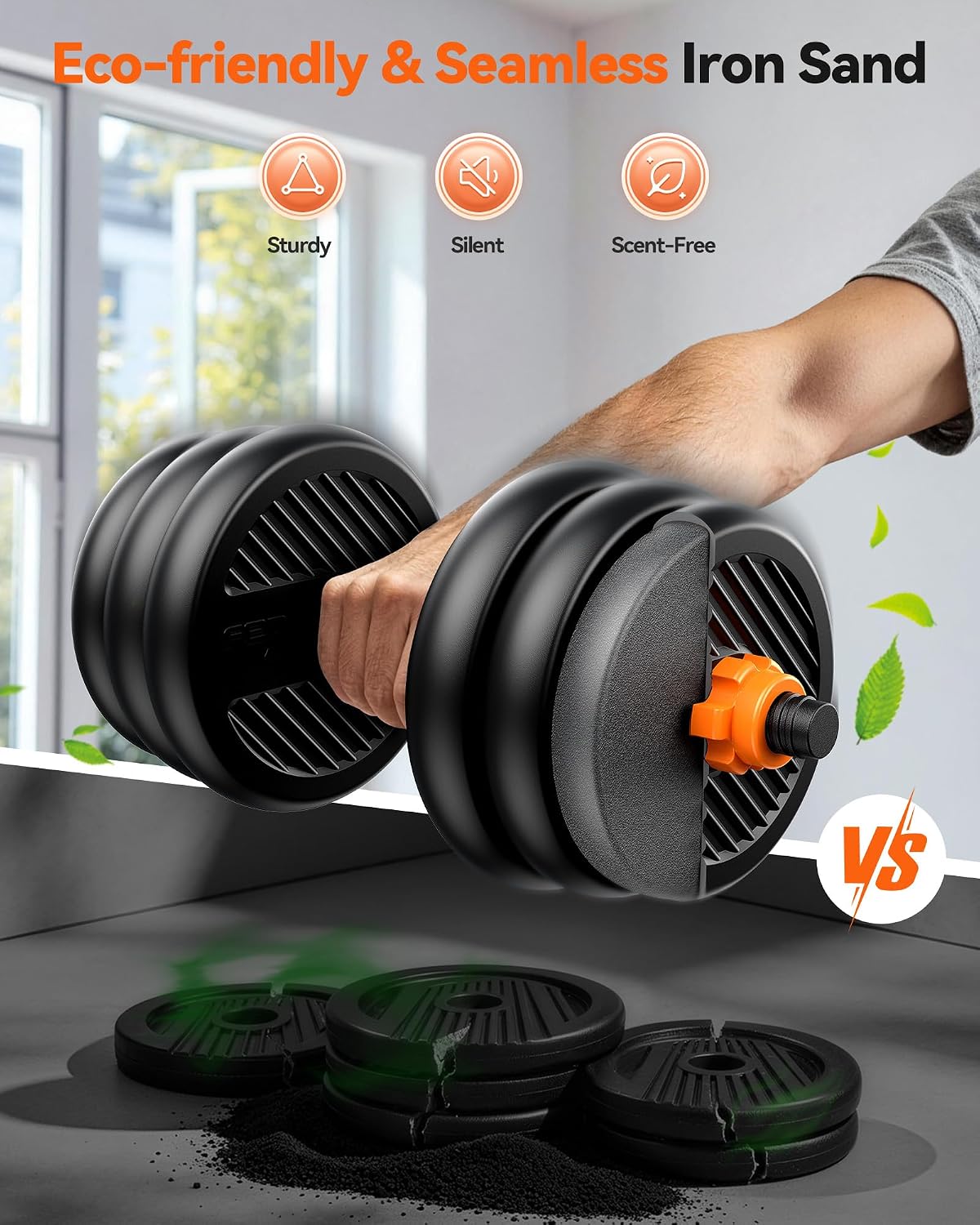 Regulowany zestaw hantli 20-90 – Home Gym Dumbbell Set recenzja i cena