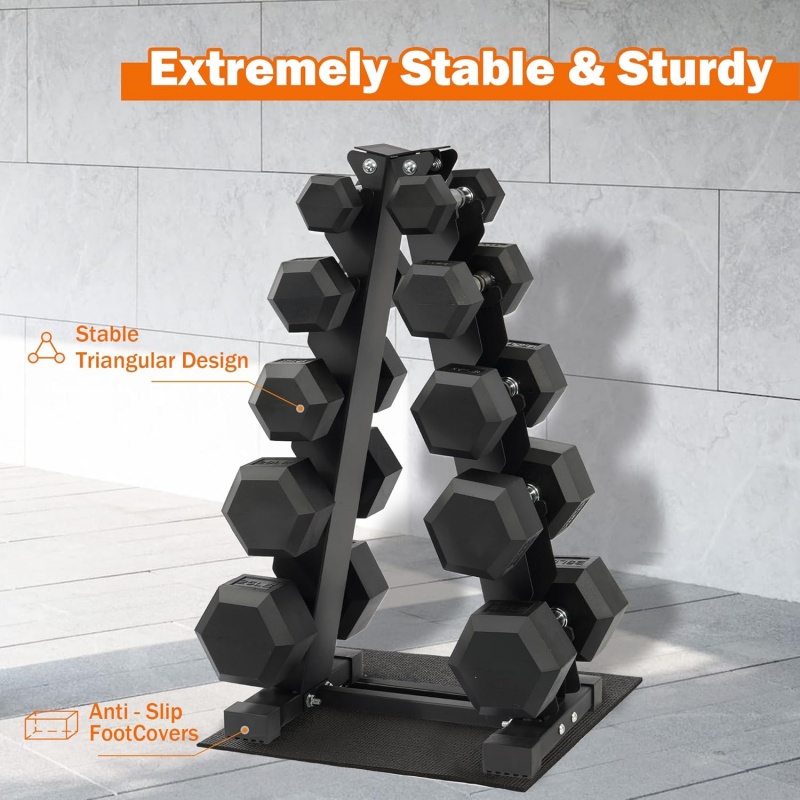 Zestaw hantli sześciokątnych z – Home Gym Dumbbell Set recenzja i cena