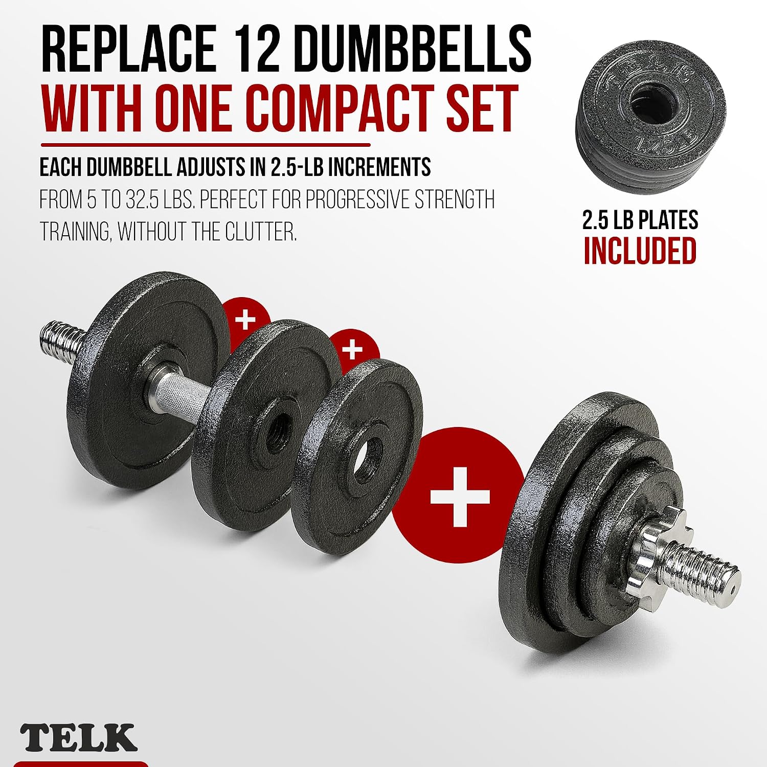 Regulowany zestaw hantli z pły – Home Gym Dumbbell Set recenzja i cena