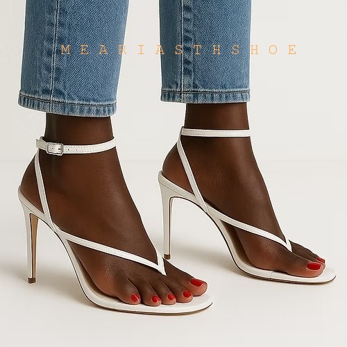 Beżowe Czarne Sandały Gladiato – Ankle Strap Attachment recenzja i cena