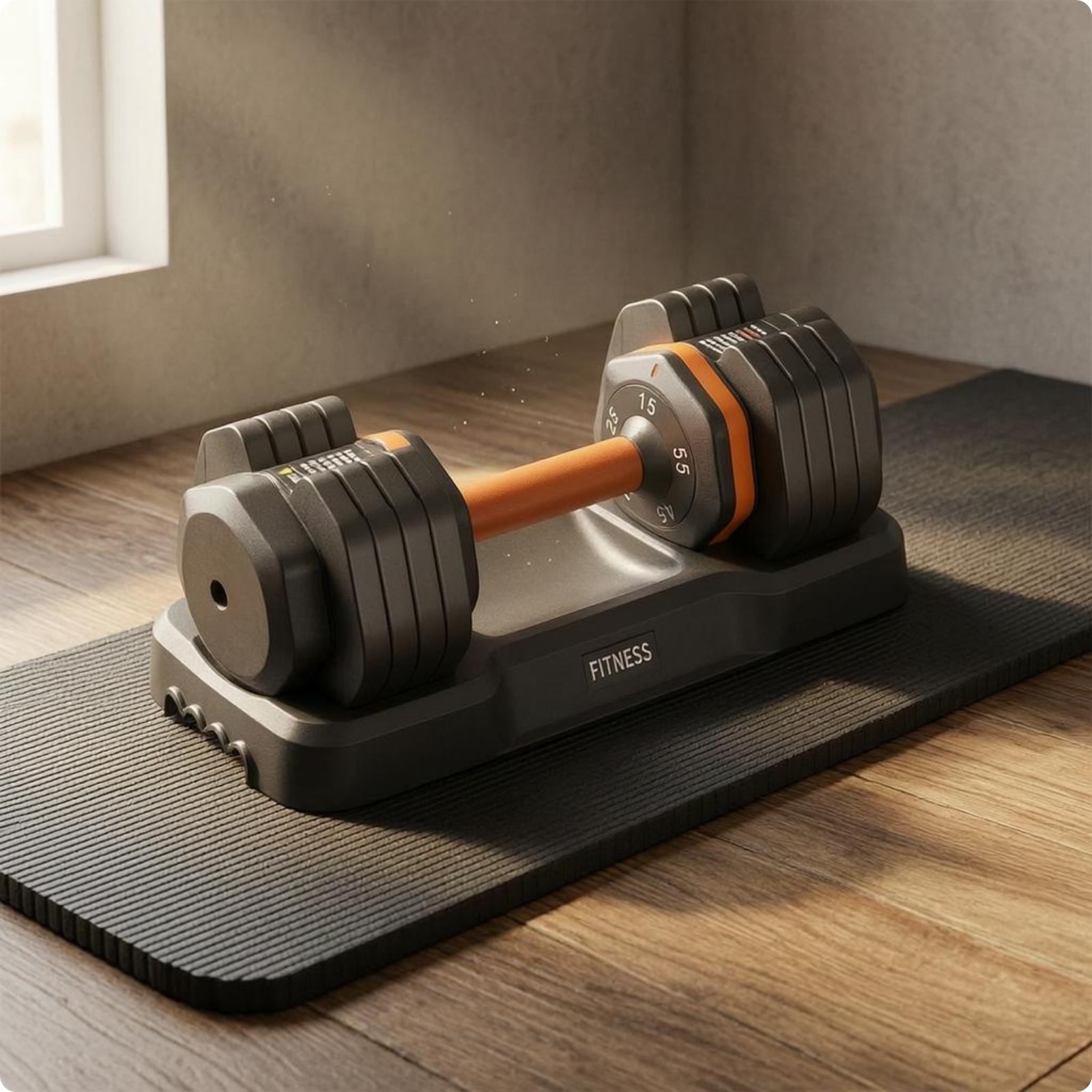 Regulowany hantel z formowaną  – Home Gym Dumbbell Set recenzja i cena